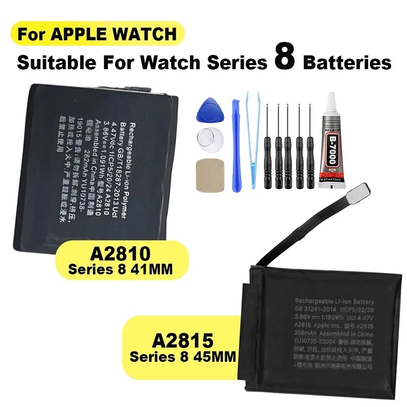 A2810 A2815 แบตเตอรี่ iWatch ใหม่สําหรับ Apple Watch Series 8 Series8 iWatch8 41 มม./45 มม.Bateria +