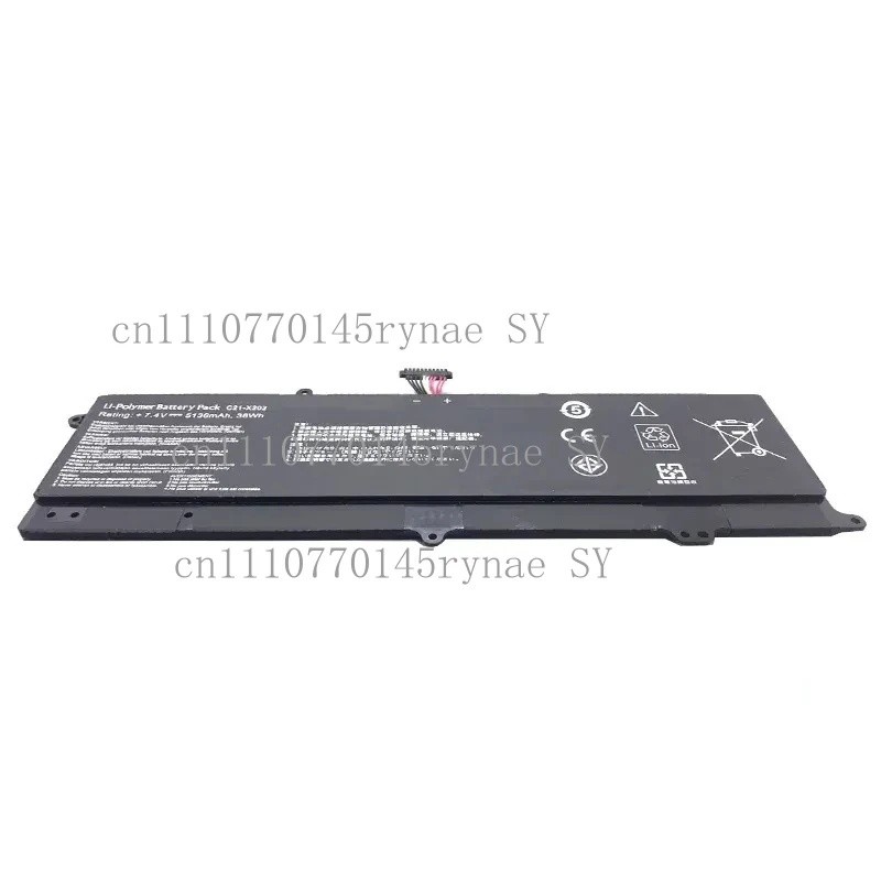 5136mAh C21-X202 แบตเตอรี่โน๊ตบุ๊คสําหรับ ASUS S200 S200E X201 X201E X202 X202E VivoBook S200E-CT209