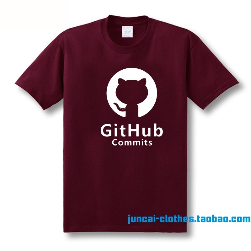โปรแกรมเมอร์ github github Influencer IT การเขียนโปรแกรมเสื้อยืดผ้าฝ้ายแขนสั้น java Python เสื้อผ้า 