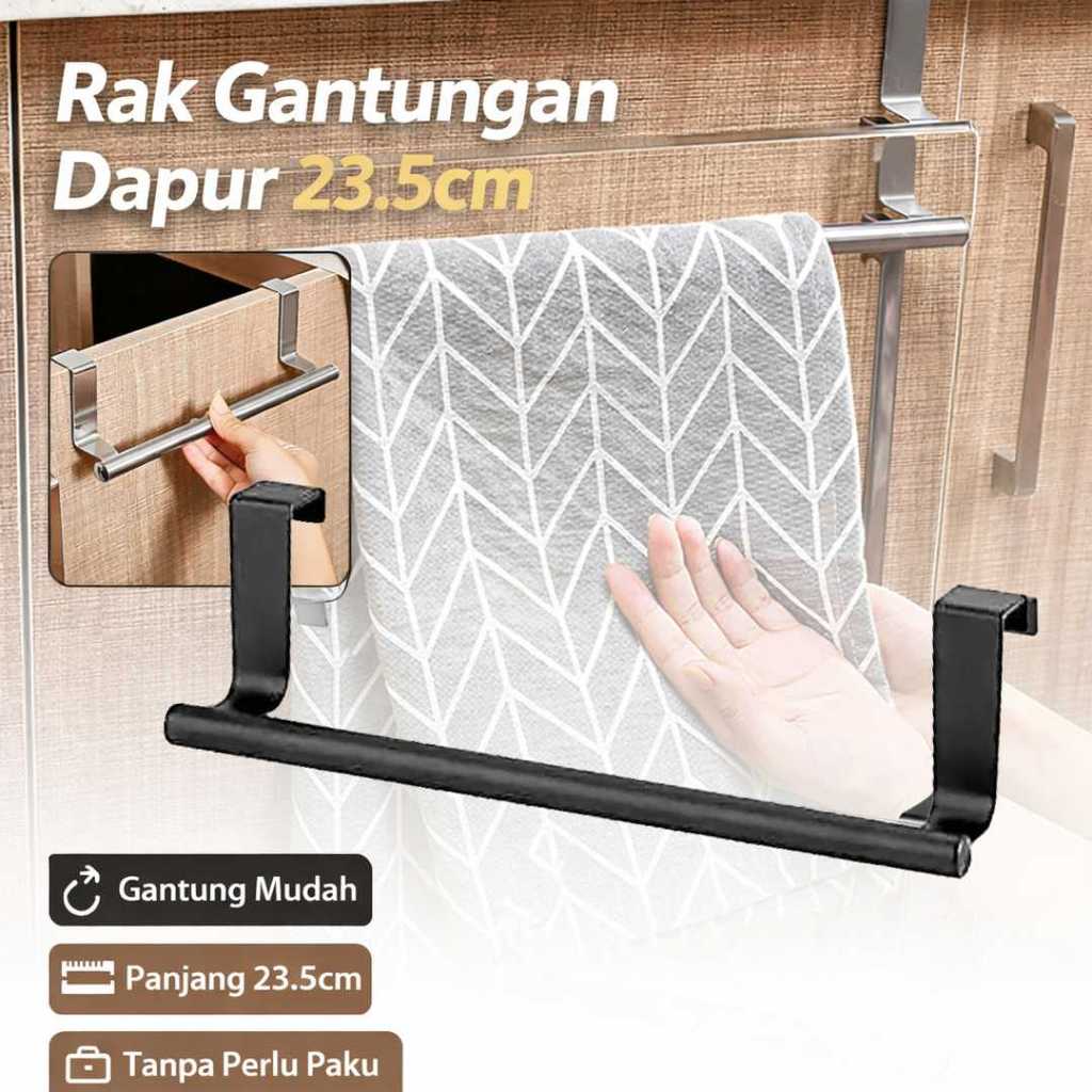 GANTUNGAN TASTYSTR Stouge ราวแขวนผ้าเช็ดตัว Stand Rack Kitchen Hanger Cabinet 23.5 ซม. - PXM20