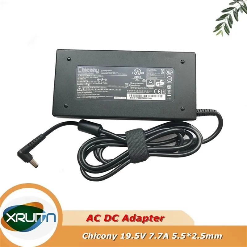 A14-150P1A Original Chicony19.5V 7.7A 150W อะแดปเตอร์ AC Z7-I7 แล็ปท็อปสําหรับ MSI GF62 7RE MS-16J9 