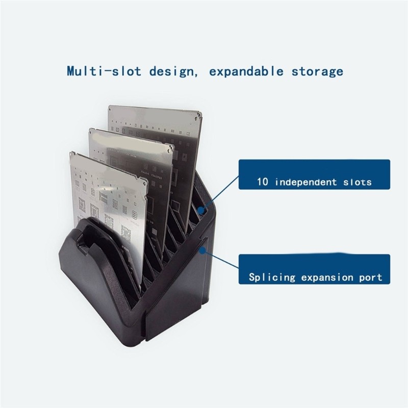 Zzz Repair Desk Stencil Storage Case พร้อมราง ABS และการเข้าถึงมือ
