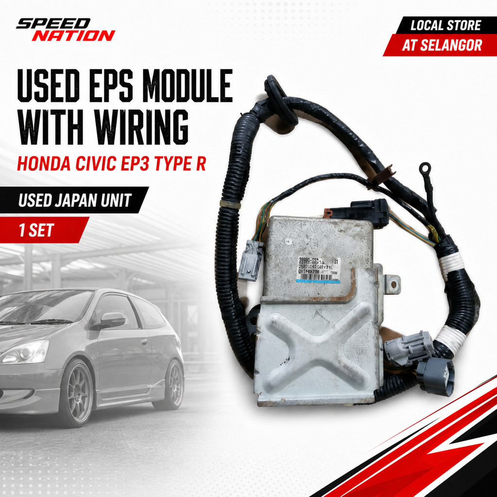 โมดูล EPS ของญี่ปุ่นมือสองพร้อมสายไฟสําหรับ Honda Civic EP3 Type R