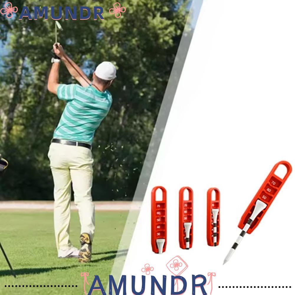 AMUNDR Golf Tee Lifter, ที่แม่นยําตําแหน่งแบบพกพา Golf Tee Lift, พิมพ์น้ําหนักเบา Golf Tee Holder สํ