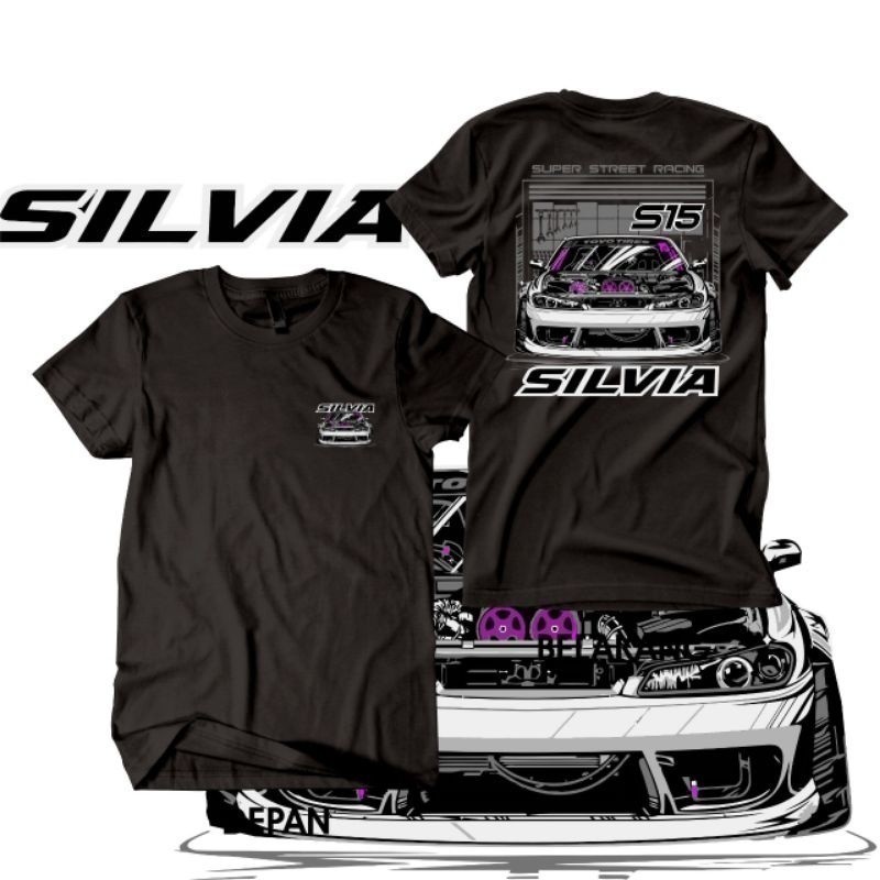 แฟชั่น 2026 Nissan Silvia JDM Legend Car เสื้อยืด JDM เสื้อยืดรถเสื้อ Racing Car ยืด