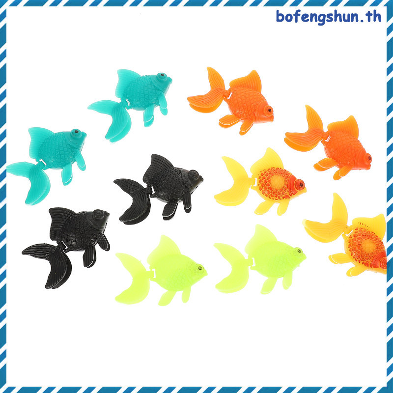 🖼️ ปลาประดิษฐ์ Ornamental Fish 10 ชิ้น สีสันสดใส สำหรับตกแต่งตู้ปลา