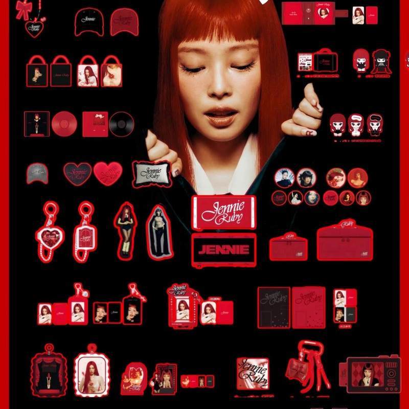 [สินค้าของแท้ Daigou] MINISO MINISO xJennie Ruby สินค้าจี้ตุ๊กตาตุ๊กตาตุ๊กตา