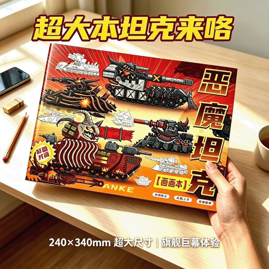 Copybook series Demon World Copybook12y Painting a tank kv44Deben model for copying and painting mil