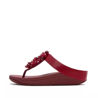 FITFLOP FINO BEAD-CLUSTER TOE-POST รองเท้าแตะแบบหูหนีบผู้หญิง รุ่น A2D-D47 สี RED