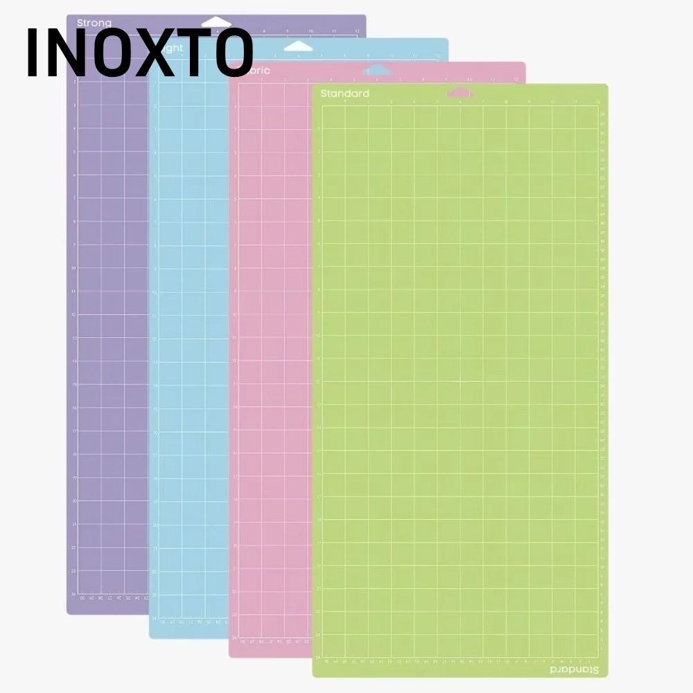 แผ่นรองตัด INOXTO, แผ่นรองตัด PVC Cameo Silhouette, กันลื่นแบบใช้ซ้ําได้กาว Cricut Mat สําหรับงานฝีม
