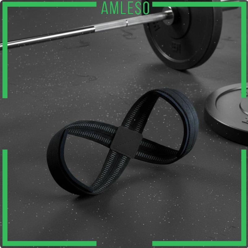 [Amleso] Loop Strap Lifting Strap Non-Slip Loop Strap Lifting Strap Long-Lasting Deadlifters, Strong