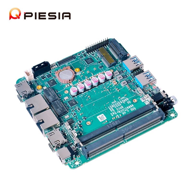 MJUI OEM ODM 10x10 ซม.NUC PC Board 2 * DDR5 2 Lan X86 อุตสาหกรรมเมนบอร์ด AMD 7940HS 7840HS 8845HS โป