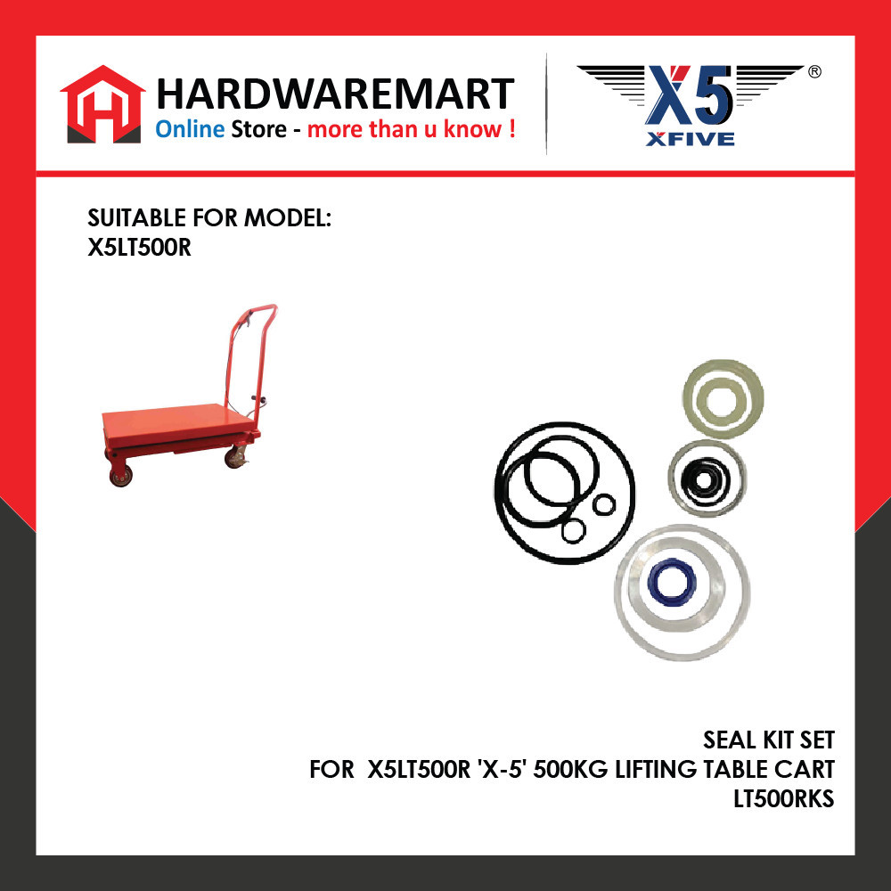 <X-5 SPARE PART> ชุดซีล LT500RKS สําหรับ X5LT500R LIFTING TABLE CART