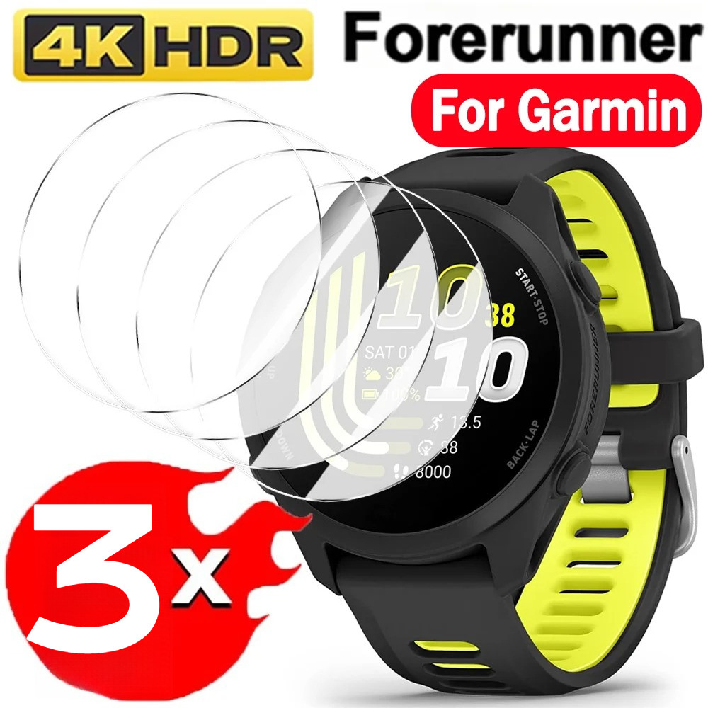 1‐3Pcs 9H สมาร์ทนาฬิกาป้องกันหน้าจอสําหรับ Garmin Forerunner 255 255M 265 265S 965 955 Solar 245 เพล