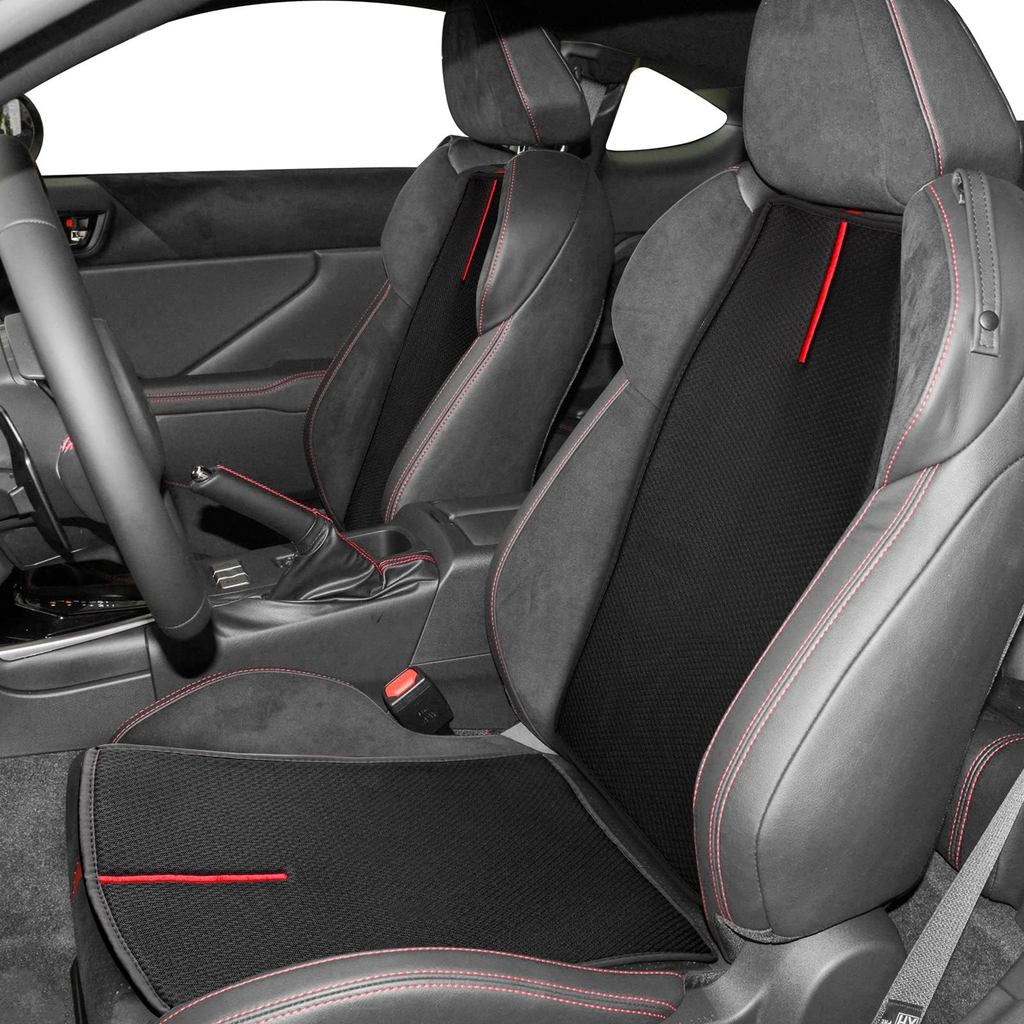 ผ้าหุ้มเบาะตาข่ายเฉพาะรุ่น Toyota GR86/Subaru BRZ (ปี 2021-2025) สีดำ ชุด 4 ชิ้น | Custom-Fit Mesh S