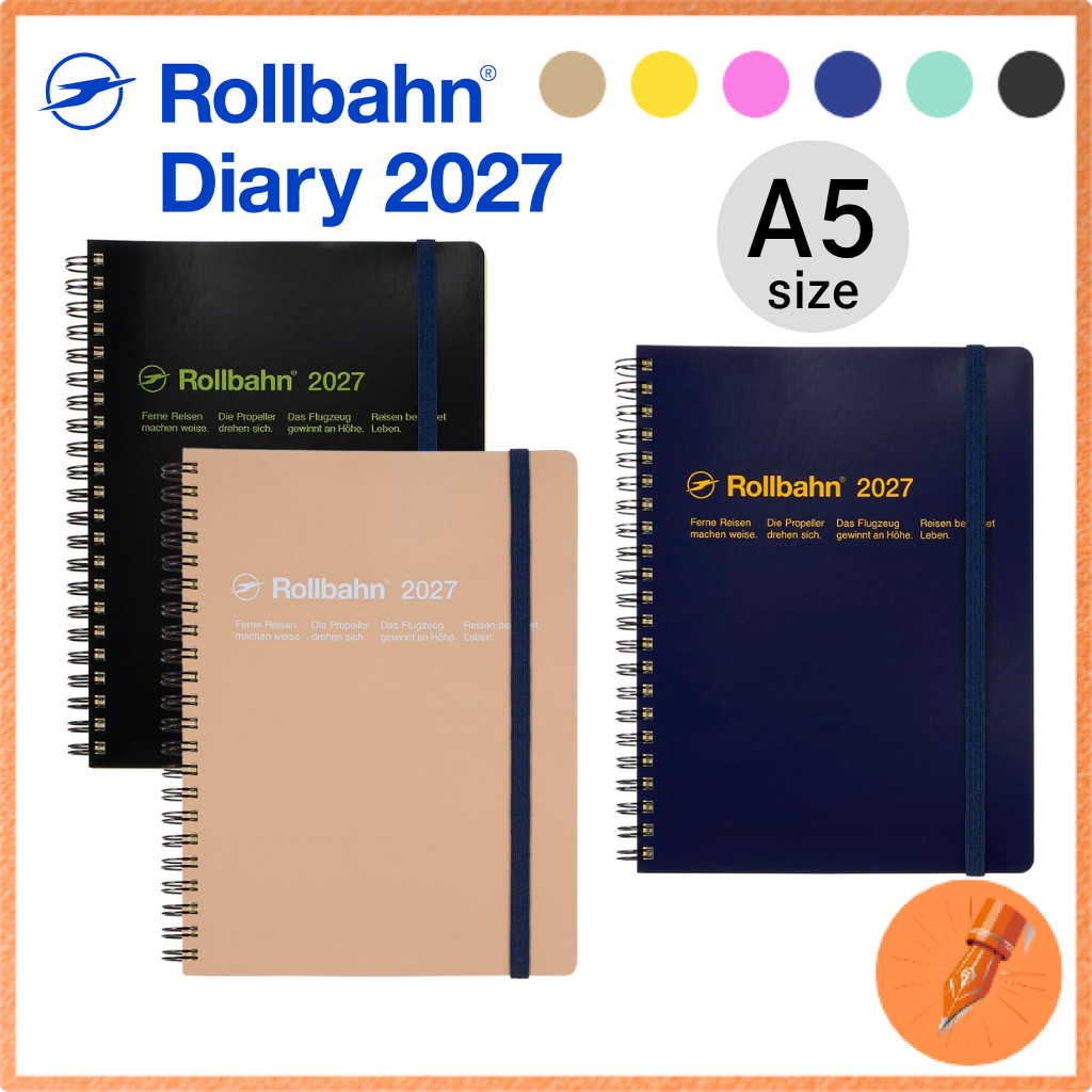 DELFONICS 2027 Planner Rollbahn Diary A5 – October 2026 Start, Multiple Colors Available
