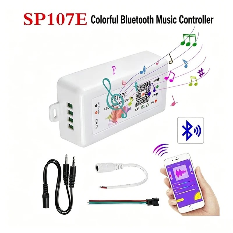 WS2812B WS2811 สมาร์ท LED Strip Controller บลูทูธ Wifi เพลง Sync Light ใช้งานร่วมกับ SP105E SP107E S