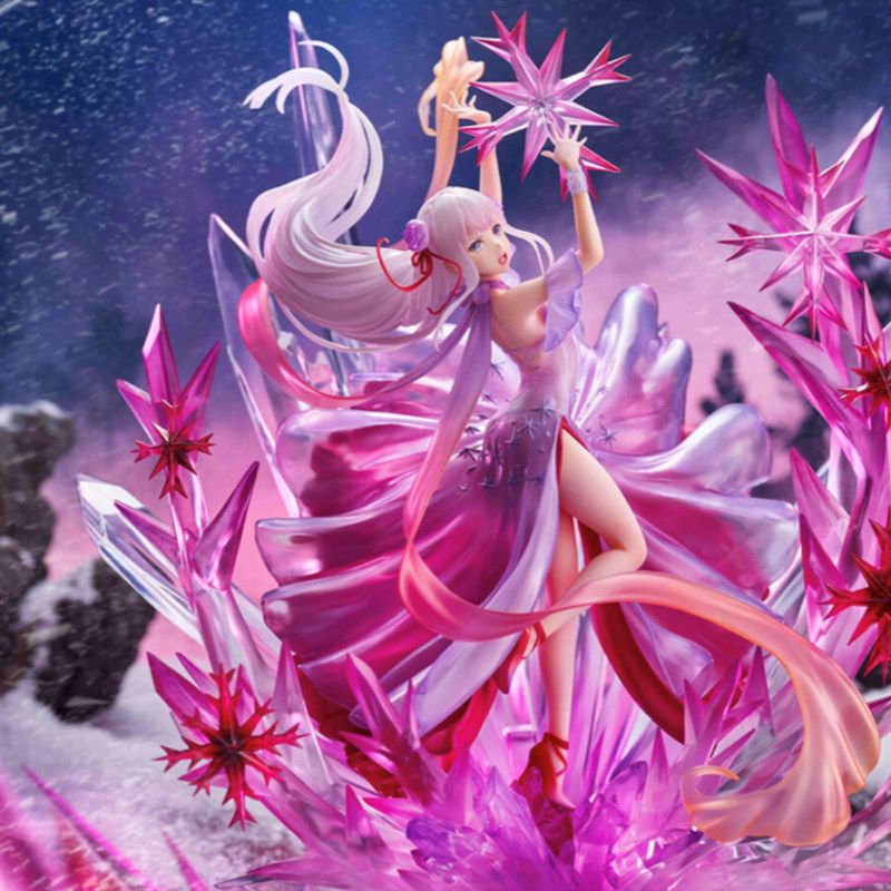 ของแท้พร้อมสต็อก SSF เริ่มต้นจาก Zero Get Life in Another World Emilia Emilia Crystal Dress Figure