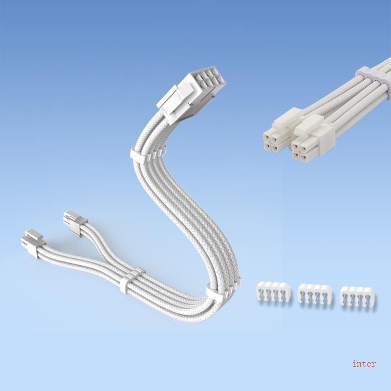 Inter Nylon Braide 8pin CPU Power Cable ATX12V 8Pin Power Supply Extension Cable