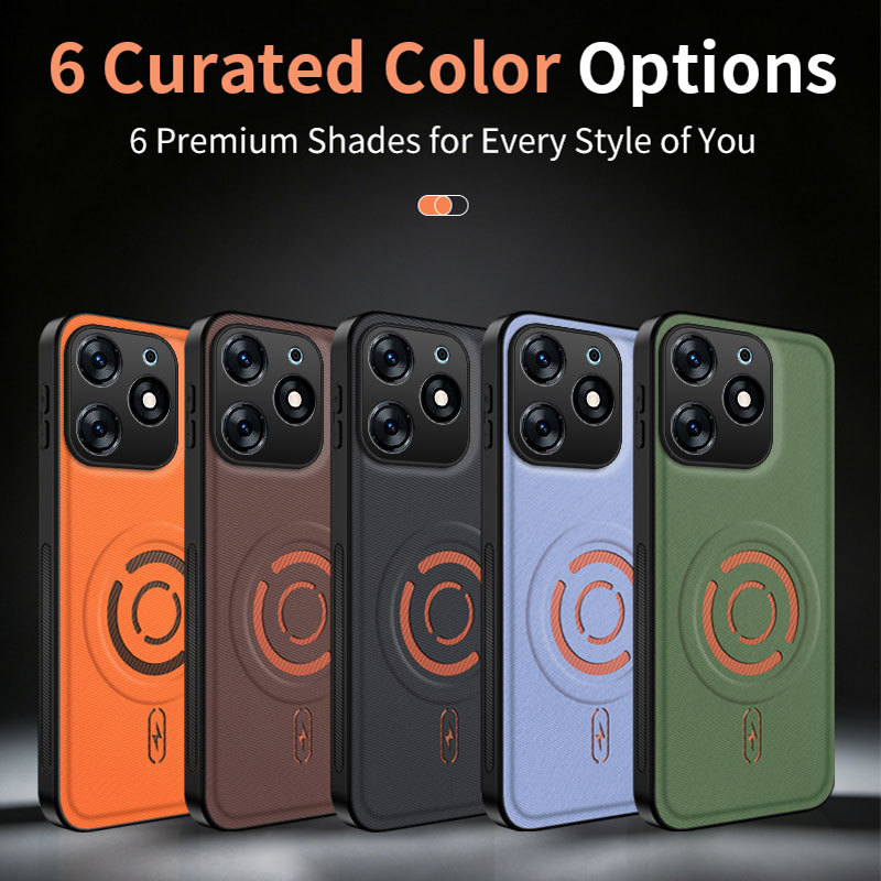 สําหรับ Tecno Spark Go 2024 สําหรับ Tecno Spark Go 2024 เคสโทรศัพท์ฝาหลังแม่เหล็กกันกระแทก Hard Case