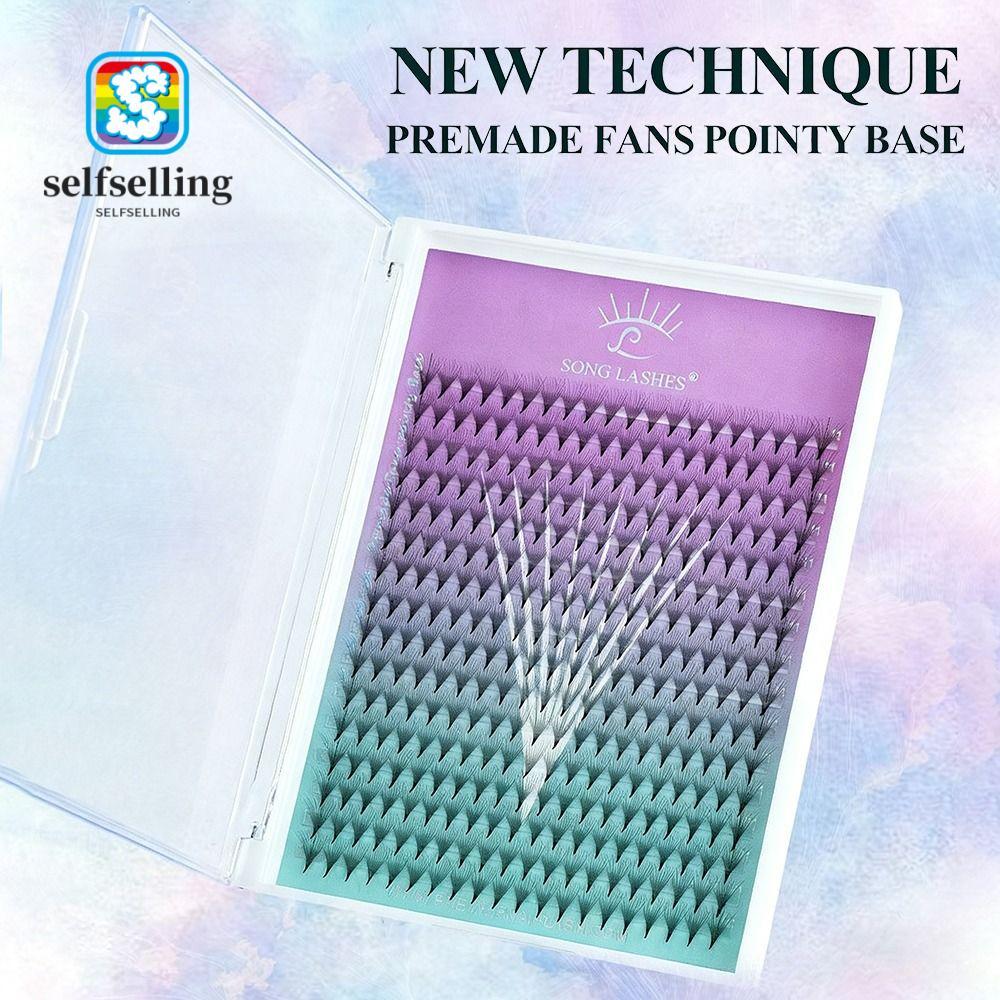 ขนตาปลอมเทียม SELFS, 8D Volume Sharp ขนตาปลอมบาง, วัสดุ PBT ระดับมืออาชีพ 6D Volume Lash Extension ร