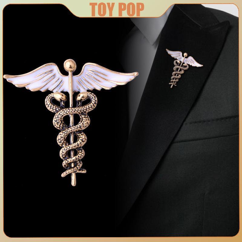 [Smw] เครื่องประดับคอปกแฟชั่น Angel Wings เข็มกลัด Badge เครื่องประดับงูสําหรับเสื้อ Dresses Party S