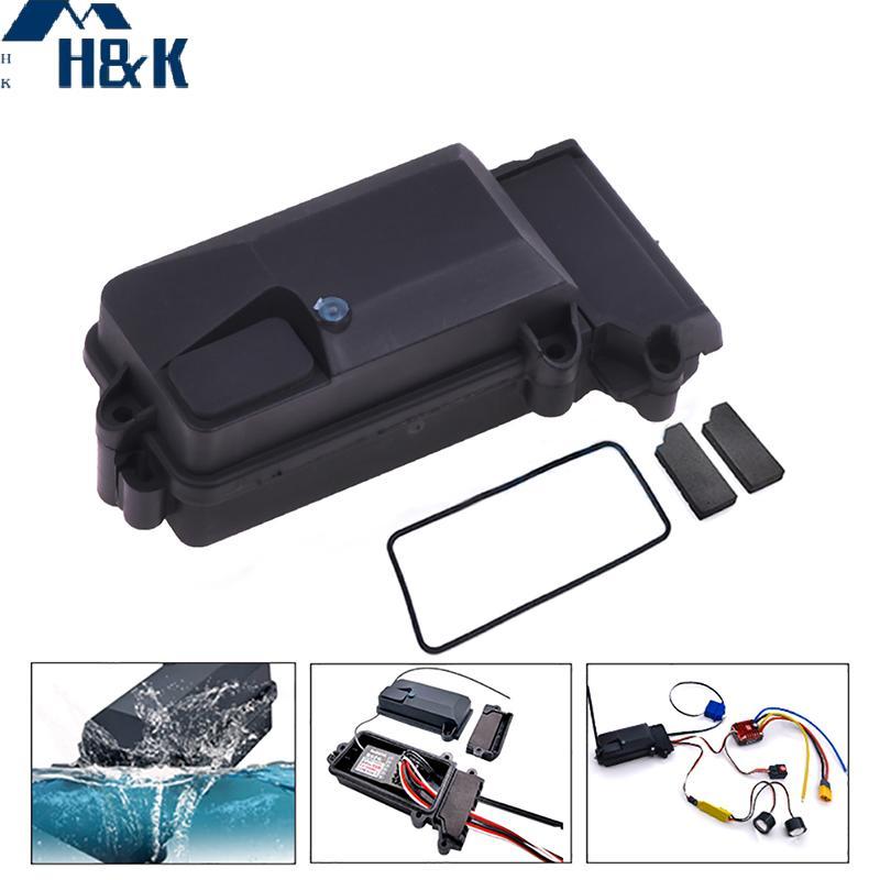 [H&K] พลาสติกกันน้ํา RC รถวิทยุอุปกรณ์รับกล่องสําหรับ 1/10 Axial SCX10 90046 D90 -4 RC Crawler รถ {t