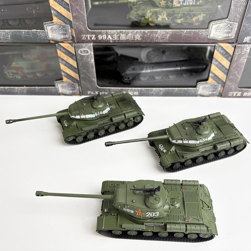 โมเดลรถถังหนัก IS-2 Joseph Stalin ขนาด1:72 โลหะผสม สำเร็จรูป ทหาร