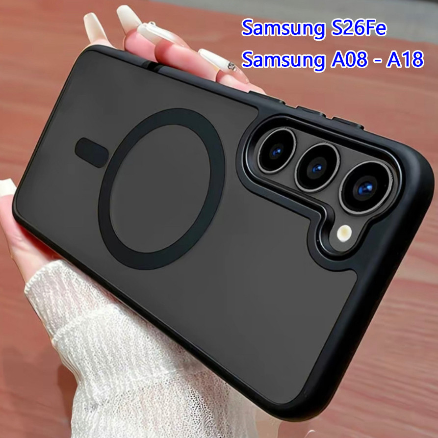 Case For Samsung Galaxy S26Fe A08 A18 A17 A27 A37 A57 5G S26Ultra S25Ultra เคส ผิวด้าน แม่เหล็ก ชาร์