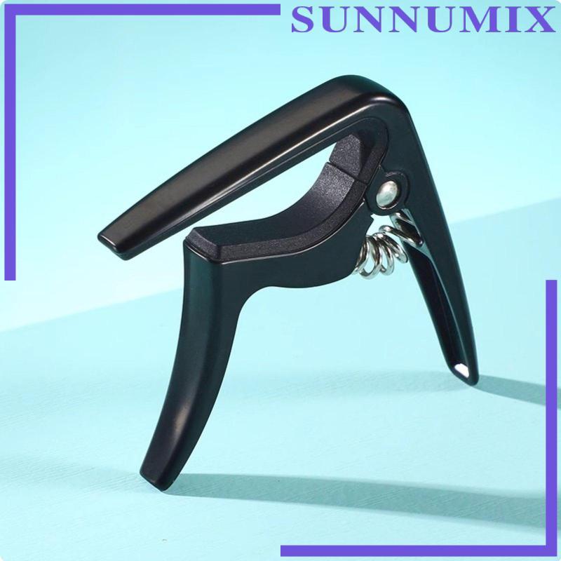 [Sunnimix] Ukulele Tuner Portable Quick Clamp Capo Capo สําหรับกีตาร์ Ukulele Strap Compatible
