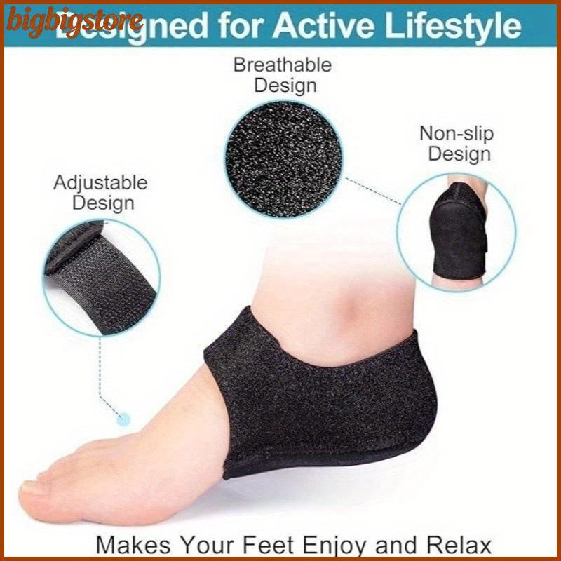 Big Heel Pain Relief Foot Support U-Shaped Silicone Gel Heel Cups Plantar Fasciitis Heel Spur Cushio