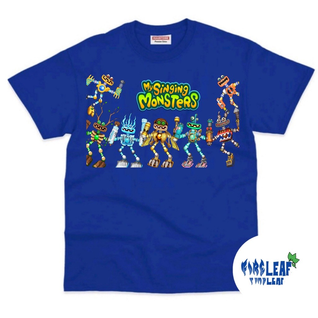 WUBBOX MY SINGING MONSTERS เสื้อผ้าพรีเมี่ยม / เสื้อยืด UNISEX BOYS และ GIRLS TOP