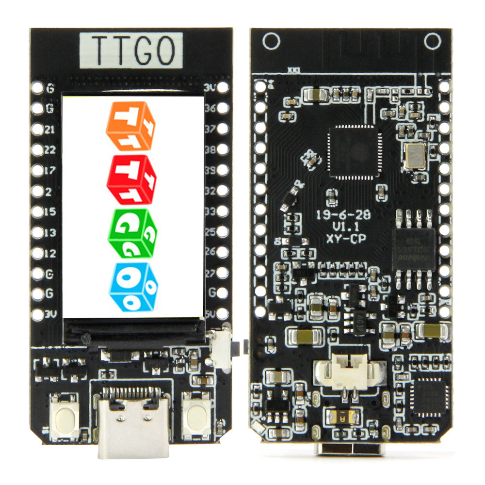 TTGO T‐Display ESP32 WiFi โมดูลบลูทูธ 1.14 นิ้วบอร์ดพัฒนา LCD สําหรับ Arduino