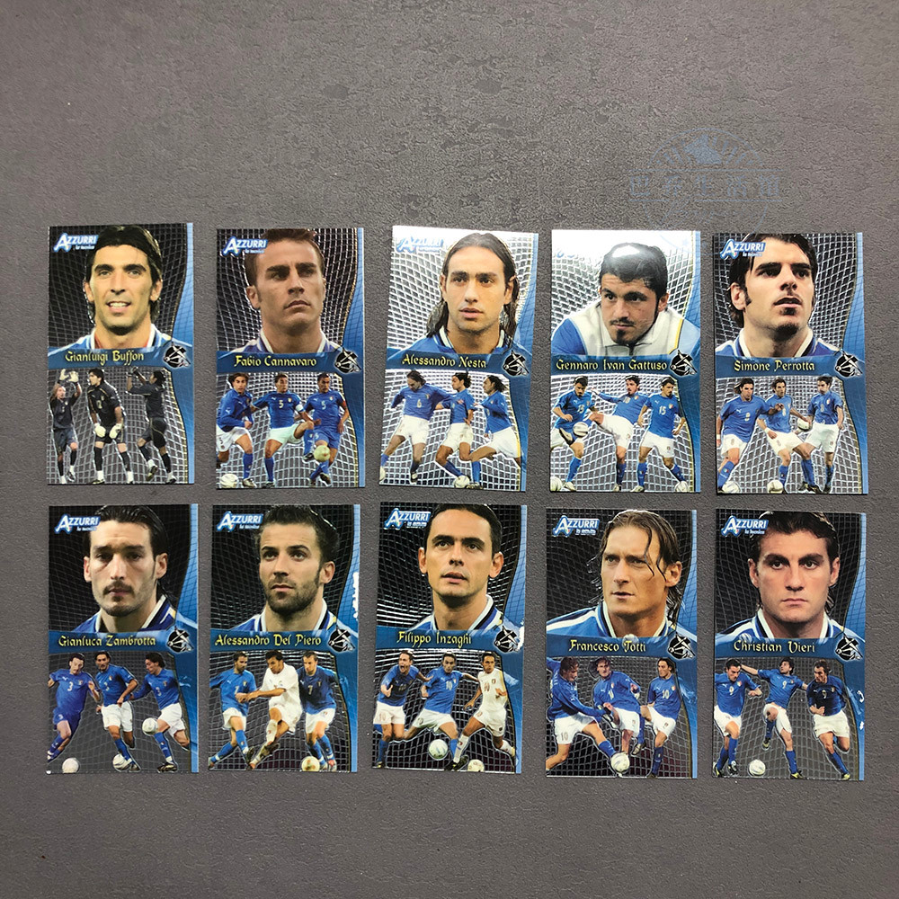 Panini Panini Panini 2004 อิตาลีทีม AZZURRI Star Carnestatoti Inza Giveway Ellie