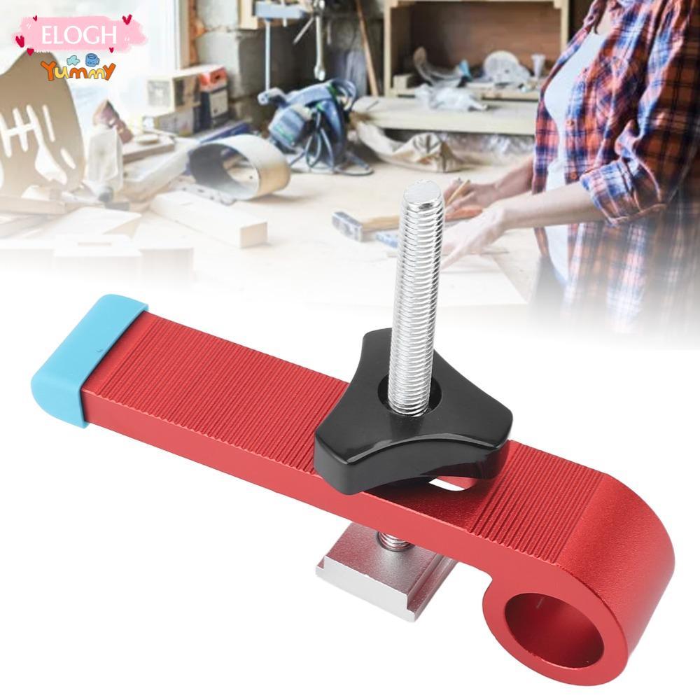 ELO11 T Track Clamps Kit, อลูมิเนียม T Track Clamp, อุปกรณ์เสริมปรับสีแดง T Track Hold Down Clamps ต