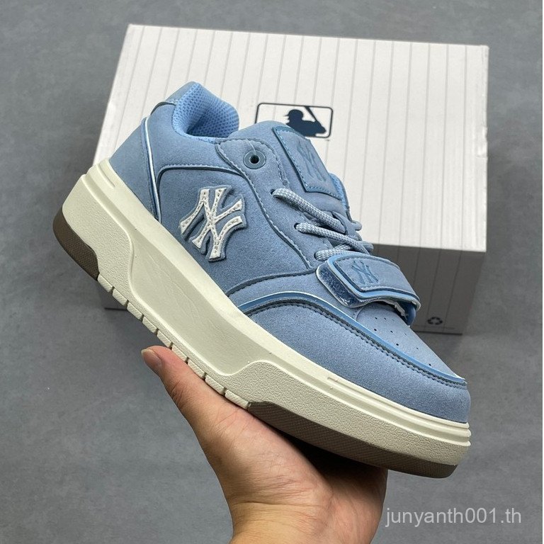 36-45 ขนาดใหญ่ MLB CHUNKY LINER DENIM คลาสสิก All-Match รองเท้าลําลองผู้ชายผู้หญิงสไตล์เดียวกันแฟชั่