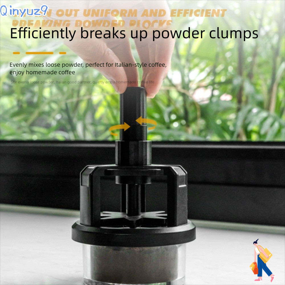 QINYUZ9 เครื่องจ่ายผง, 51 มม./58 มม.หมุนเข็มแม่เหล็กกาแฟ Tamper,คุณภาพสูงปรับ Anti-slip เข็ม Espress
