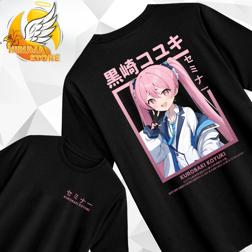 KUROSAKI KOYUKI BLUE ARCHIVE DISTRO T-SHIRT ANIME GAME T-SHIRT - Cotton Combed 30s