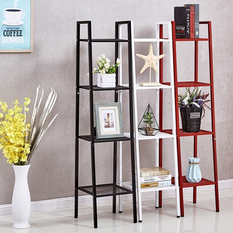 Ikea Shelf Floor To Ceiling Living Room Bedroom Bookshelf Balcony Simple Wrought Iron Flower Shelf M