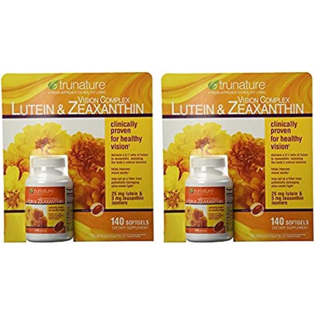 Trunature Vision Complex อาหารเสริม Lutein และ Zeaxanthin 140 นับ (2 แพ็ค)