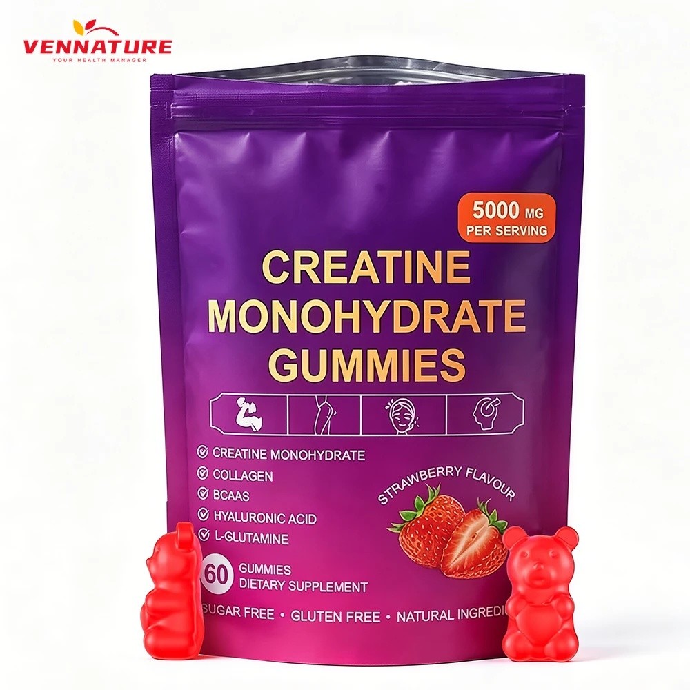 การออกกําลังกาย การออกกําลังกาย Pre-Muscle Growth Pill Creatine Gummy 5g Energy Enhanced Creatine Gu