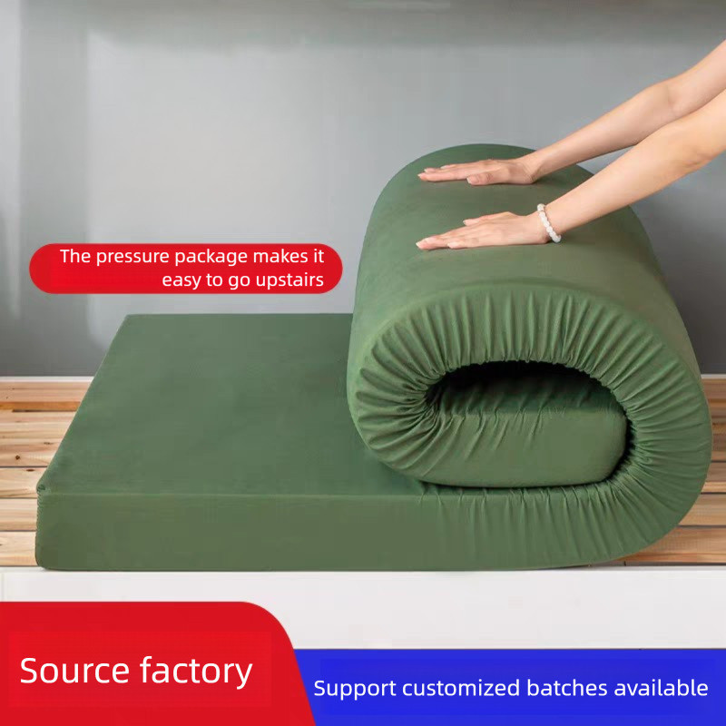 Army Green Mattress School Dormitory Single Bunk Bed Military Training Sponge Mattress Mattress Pad