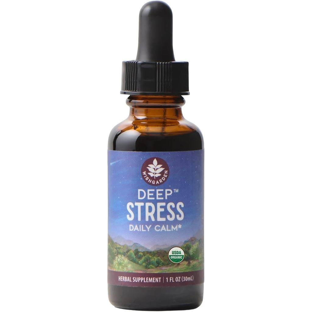 Garden Herbs Deep Stress, 8-in-1 Adaptogen Drops, 1 fl oz