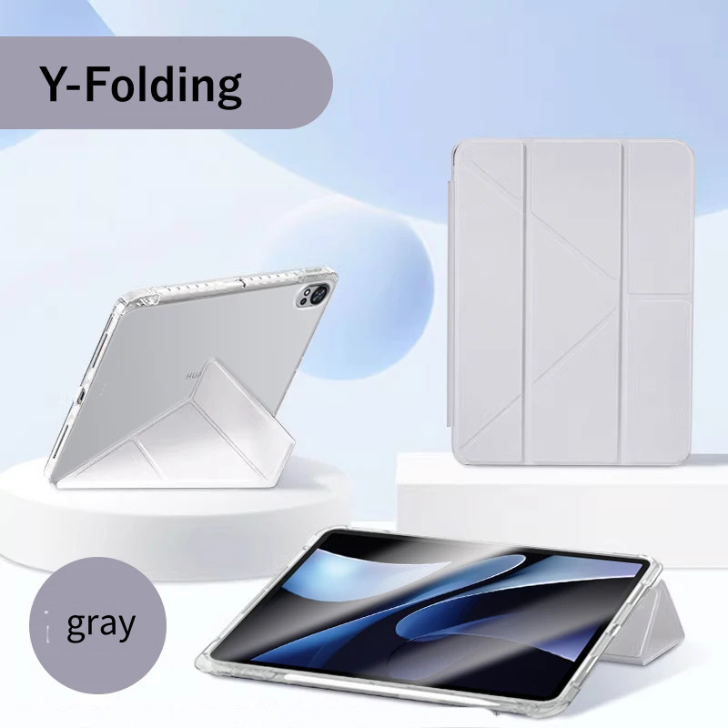 ฝาครอบหลายพับสําหรับ Lenovo Idea Tab Pro Gen 2 (TB390FU) 13 นิ้ว Xiaoxin Pad Pro 13 Case Clear Back 