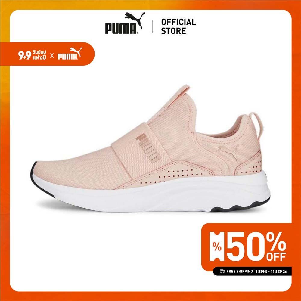 PUMA RUNNING - รองเท้าวิ่งแบบเปิดส้นผู้หญิง Softride Sophia Slip-on สีชมพู - 19516116