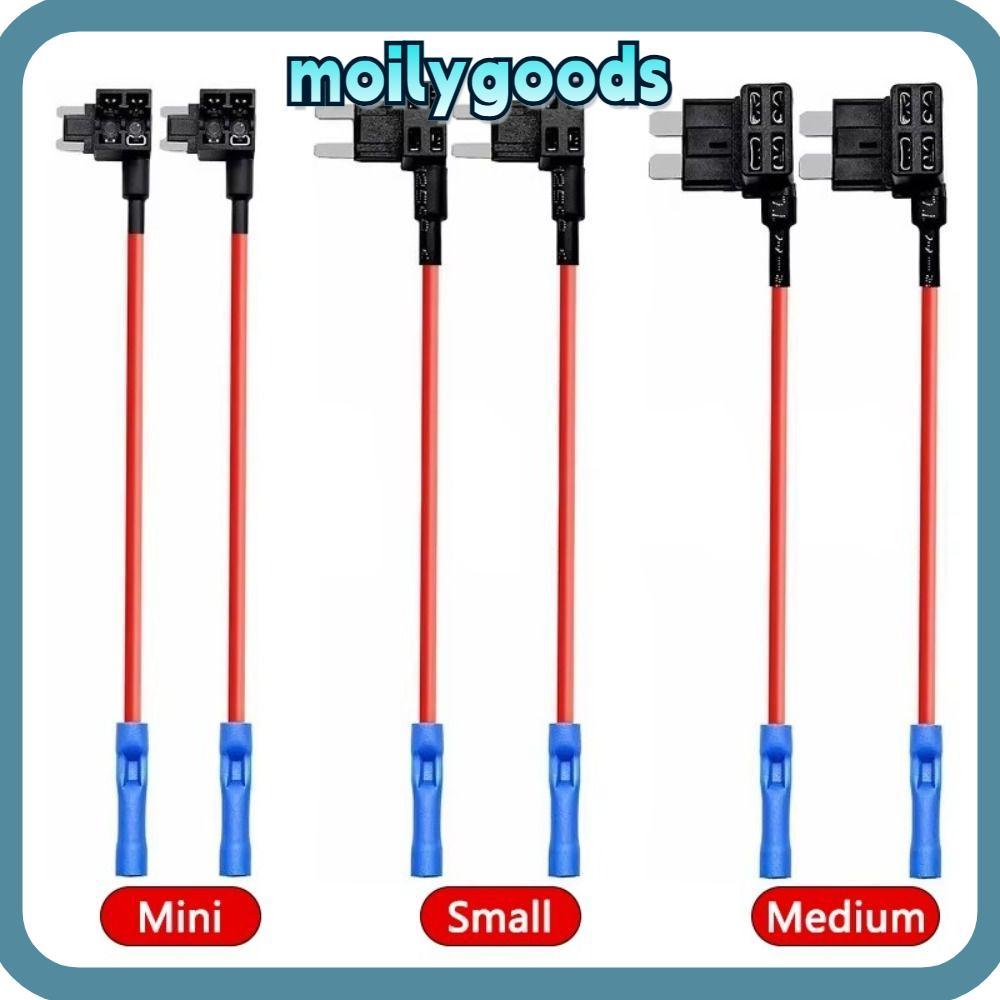 MOILYHD Car Fuse Holder Tap, Standard 12V/24V Fuse Tap Adapter, Mini Automotive Fuse Extender