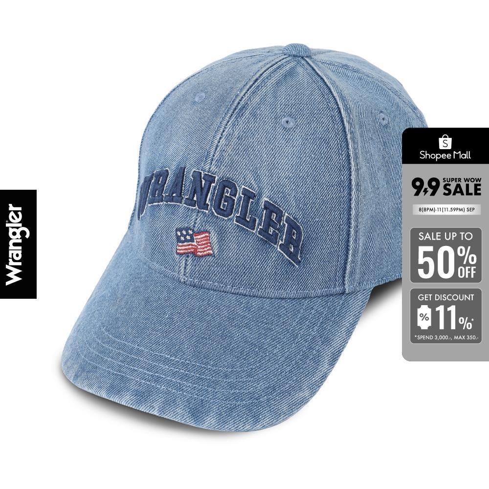 WRANGLER หมวกแก๊ปผู้ชาย / ผู้หญิง รุ่น WR S126UHATN10 สียีนส์อ่อน