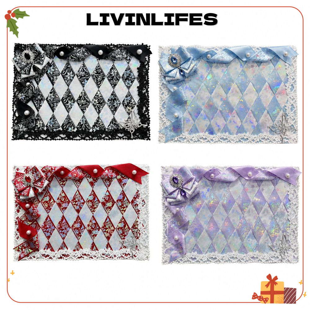 ILIVINLIFE Ita กระเป๋าใส่บอร์ด, Lollipop รูปขนาดใหญ่ความจุ Ita BOARD ริบบิ้นโบว์ตกแต่งจอแสดงผล,ริบบิ