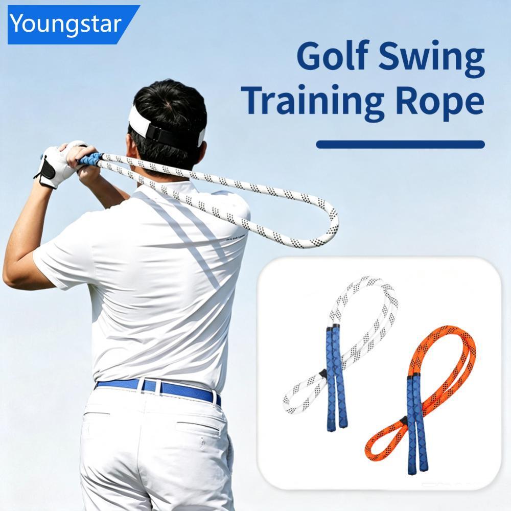FYY 1PC Golf Swing Trainer เชือก Power Strength Training Aid Swing ท่าทางแก้ไขเครื่องมือแบบพกพาฝึกอุ