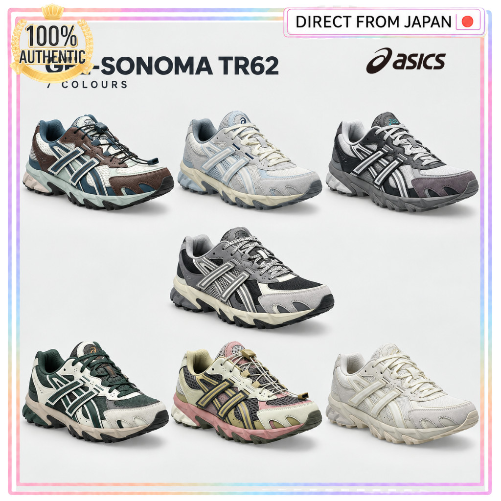 ASICS GEL-SONOMA TR62 Men's Sportstyle Sneakers 2E Trail-Inspired 7 Colours